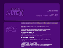 Tablet Screenshot of hiladosaltex.com.ar